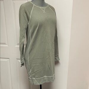 Abercrombie & Fitch Sage Crew Neck Sweatshirt Dress